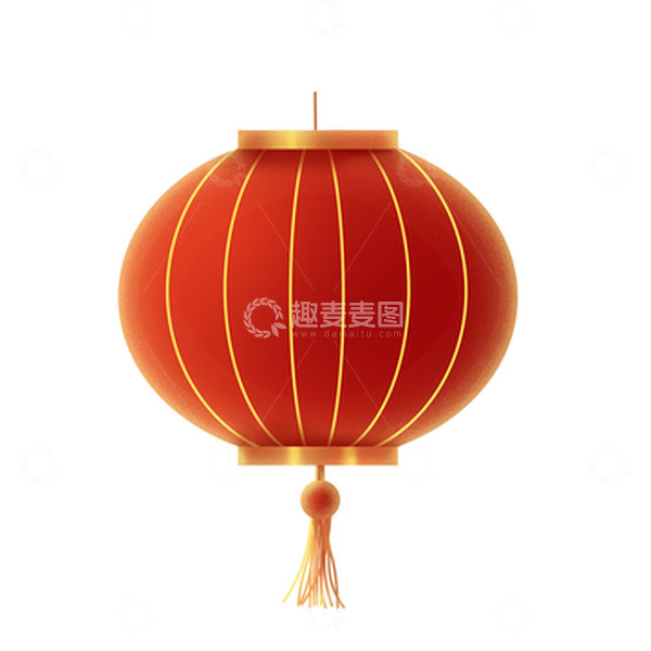 源文件下载【趣麦麦图】元旦国庆新年兔年喜庆红灯笼元素