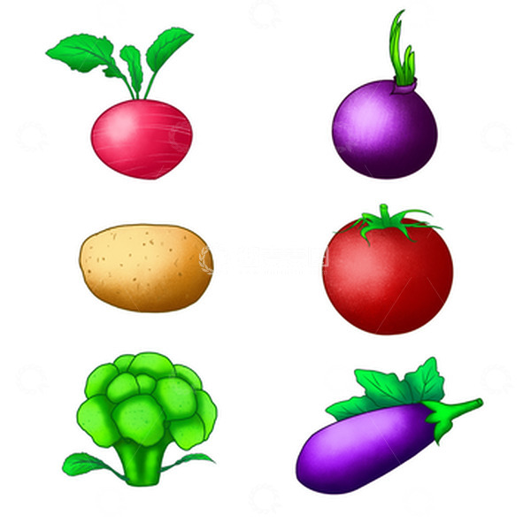源文件下载【趣麦麦图】手绘卡通蔬菜
