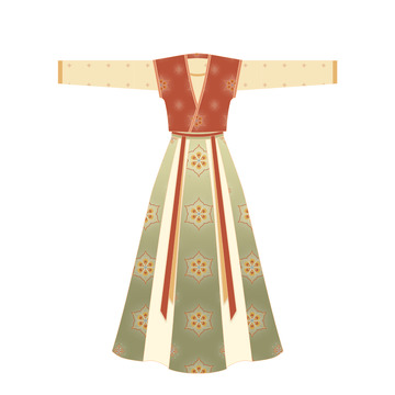 汉服设计唐褙子