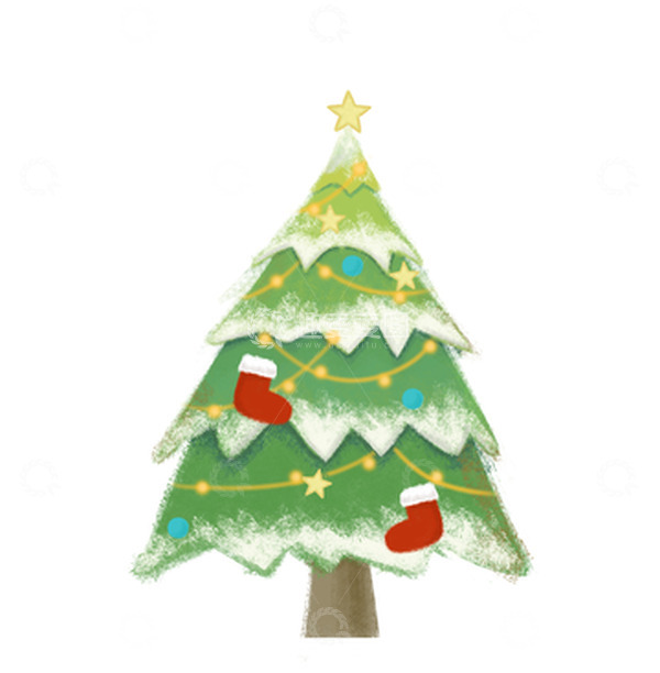 源文件下载【趣麦麦图】圣诞节的圣诞树