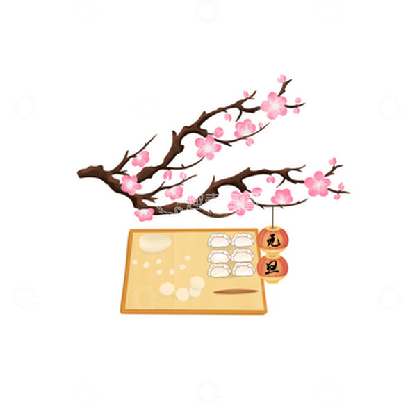 源文件下载【趣麦麦图】-饺子 元旦元素 海报 电滴 包饺子