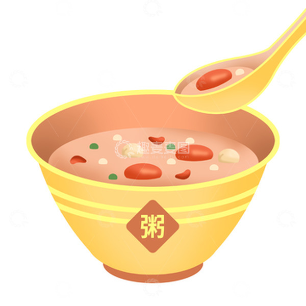 源文件下载【趣麦麦图】手绘卡通一碗腊八粥