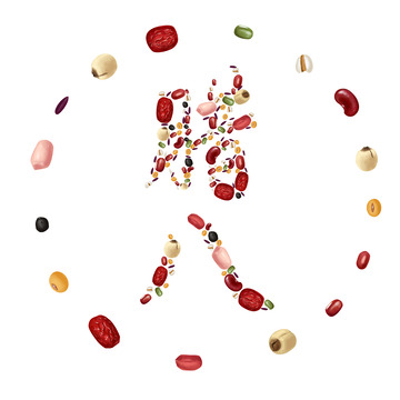 春节腊八粥手绘图