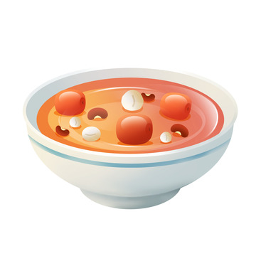 腊八节喝腊八粥元素