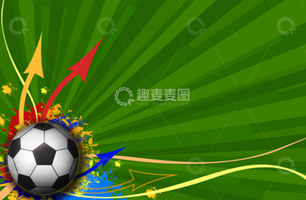 源文件下载【趣麦麦图】-世界杯足球高清背景元素