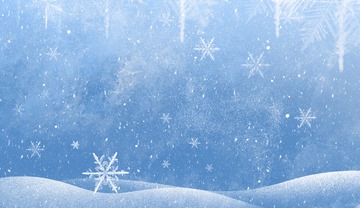 冬季雪花唯美创意简约背景