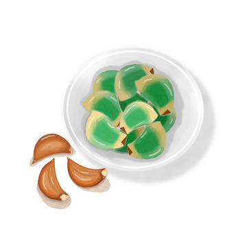 腊八节腊八蒜手绘