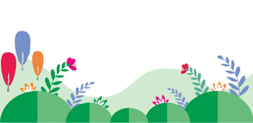 小清新简约风格花草树木