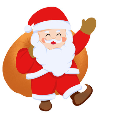 红色圣诞节圣诞老人大礼包