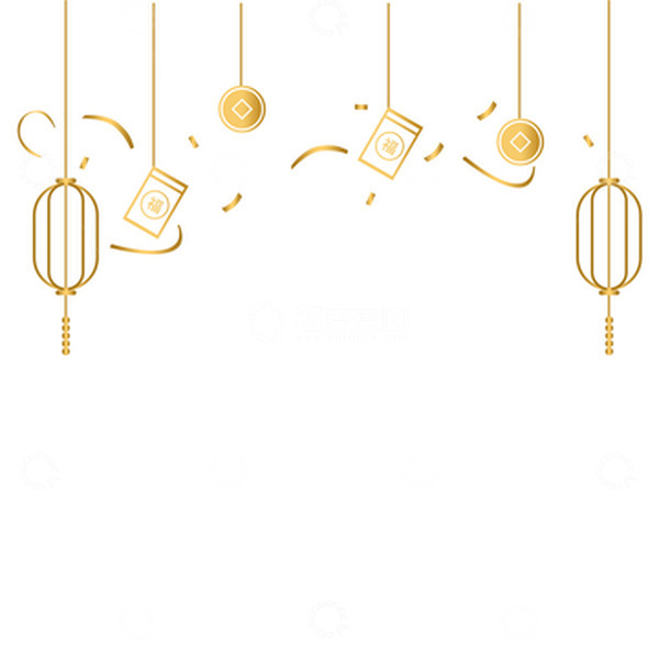 源文件下载【趣麦麦图】元旦渐变漂浮元素