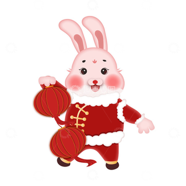 源文件下载【趣麦麦图】-2023兔年喜庆灯笼