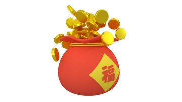 喜迎元旦春节福袋装饰