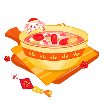 中国传统美食腊八粥.