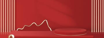 红色春节新年喜庆冬天背景