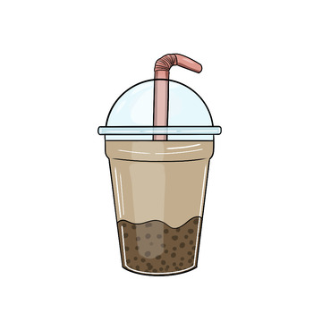 免抠元素奶茶饮料吸管