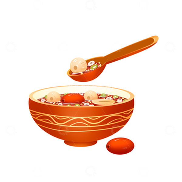 源文件下载【趣麦麦图】腊八节手绘腊八粥免抠元素