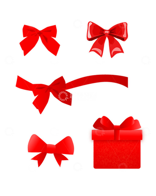 源文件下载【趣麦麦图】矢量卡通蝴蝶结