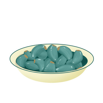 绿色手绘腊八节元旦过年腊八蒜