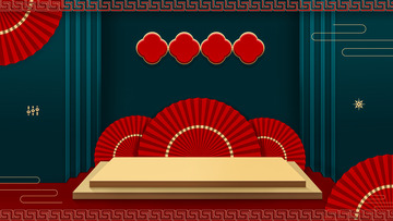 复古国风场景新年搭建
