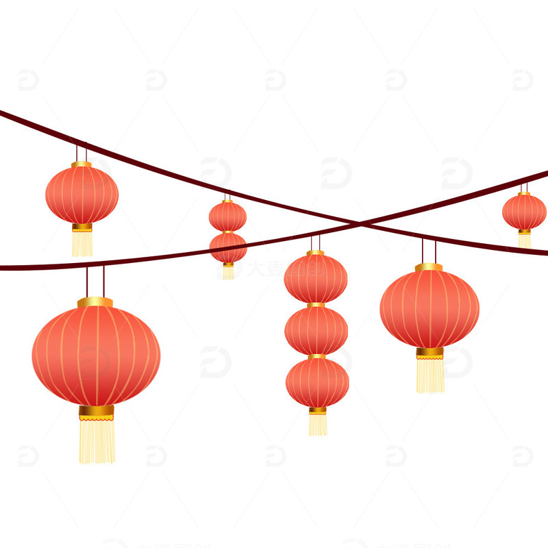 红色喜庆节日灯笼