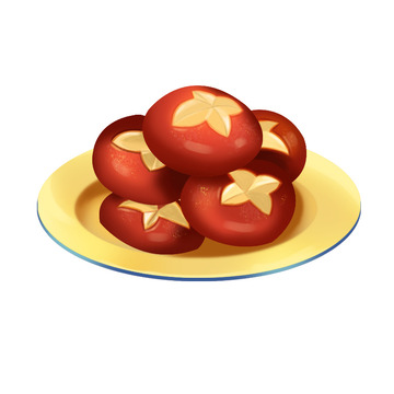 复古中国风香菇蔬菜火锅食材