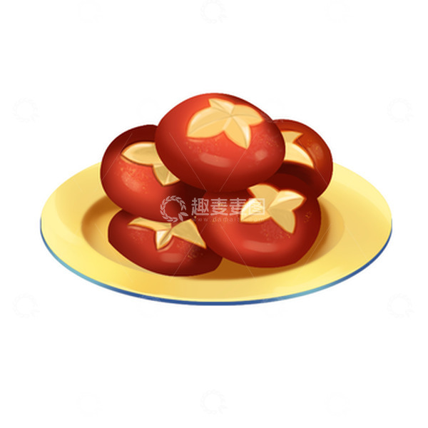 源文件下载【趣麦麦图】复古中国风香菇蔬菜火锅食材