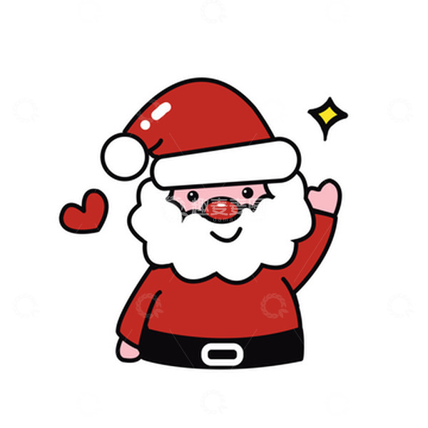 源文件下载【趣麦麦图】圣诞老人圣诞节扁平风格圣诞节快乐