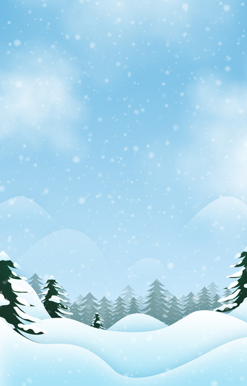 冬天雪地场景