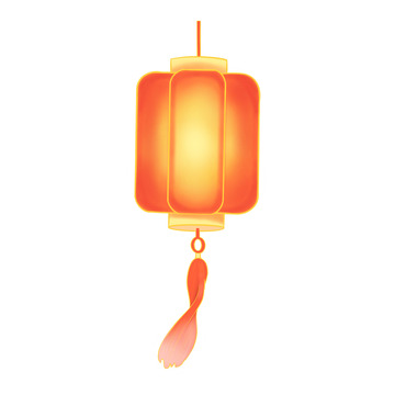 红色 挂灯笼 除夕 小年 春节 元素