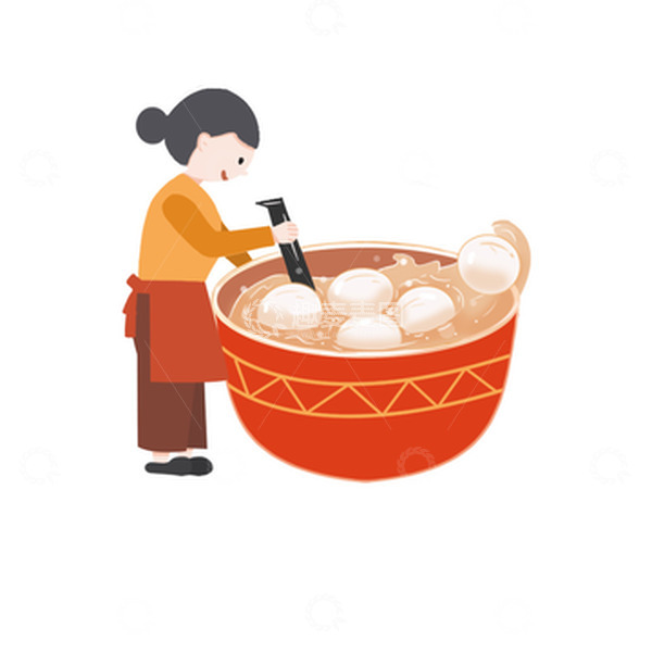 源文件下载【趣麦麦图】2023元宵节煮汤圆