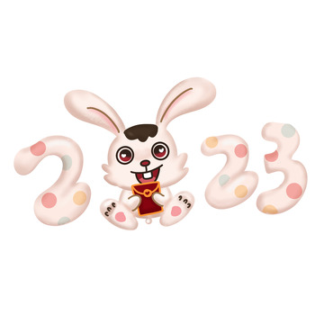 2023兔年红包兔子手绘图