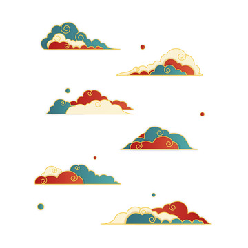 中国风国潮祥云素材