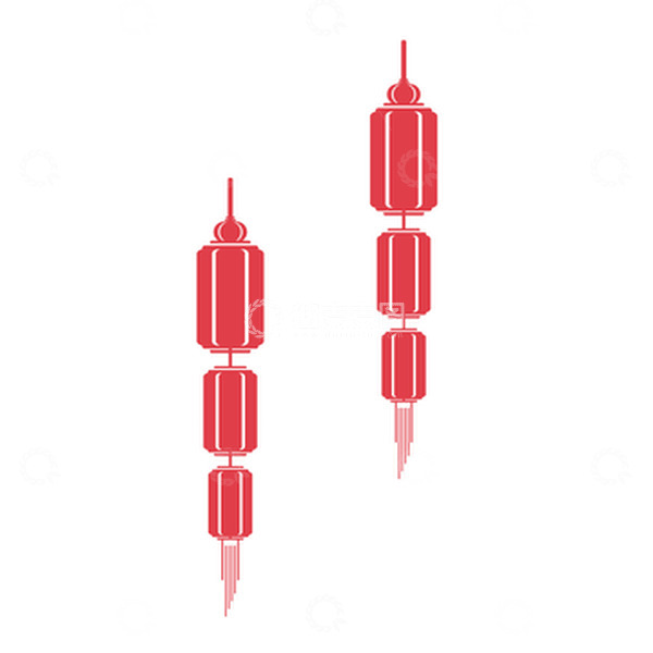 源文件下载【趣麦麦图】红色灯笼矢量图元宵佳节素材