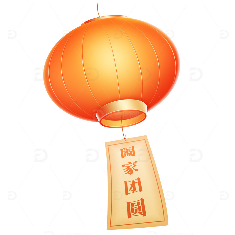 源文件下载【趣麦麦图】红色新年元宵年货节喜庆3D猜灯谜灯笼