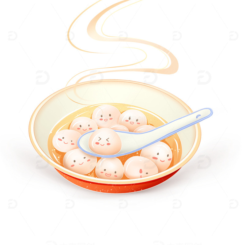 源文件下载【趣麦麦图】可爱卡通元宵汤圆