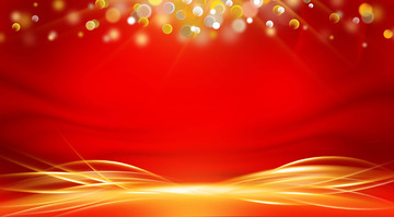 新年红色喜庆光效海报展板背景