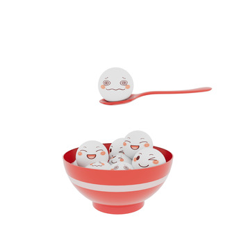 元宵节汤圆元素