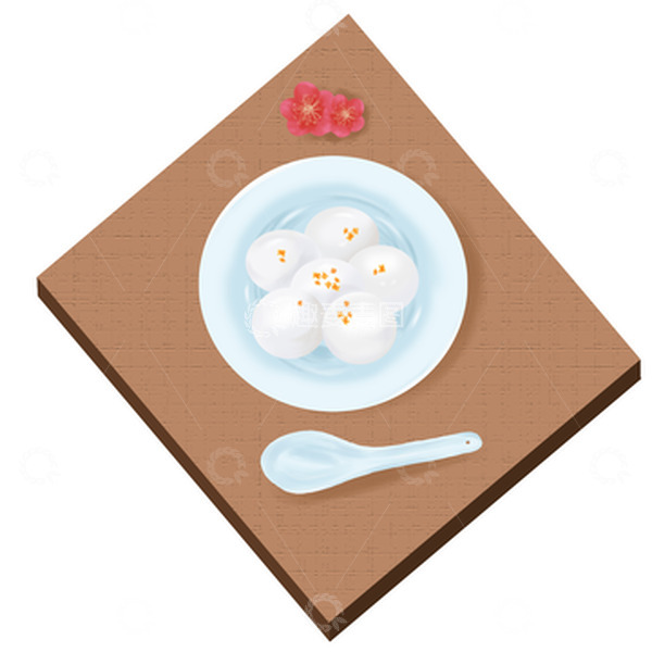 源文件下载【趣麦麦图】手绘元宵节汤圆元素