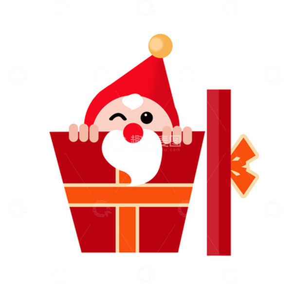 源文件下载【趣麦麦图】圣诞节圣诞老人手绘礼物元素
