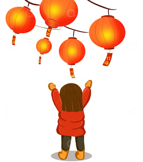 源文件下载【趣麦麦图】中国风手绘元宵节猜灯谜元素