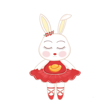 过年舞蹈芭蕾兔子