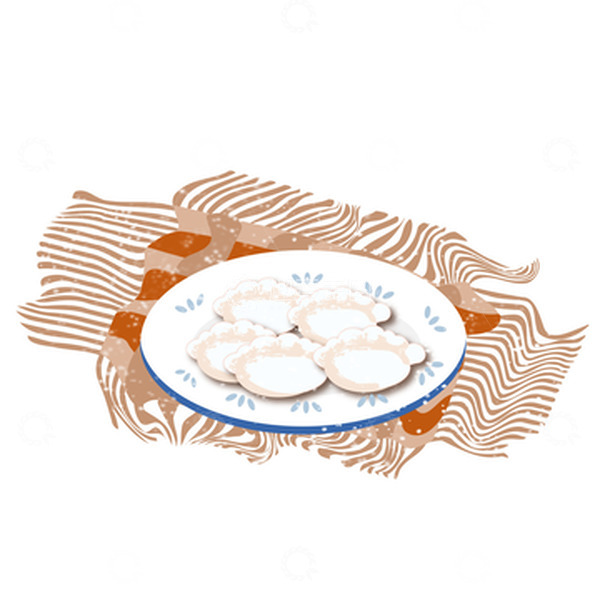 源文件下载【趣麦麦图】大寒小寒冬吃饺子