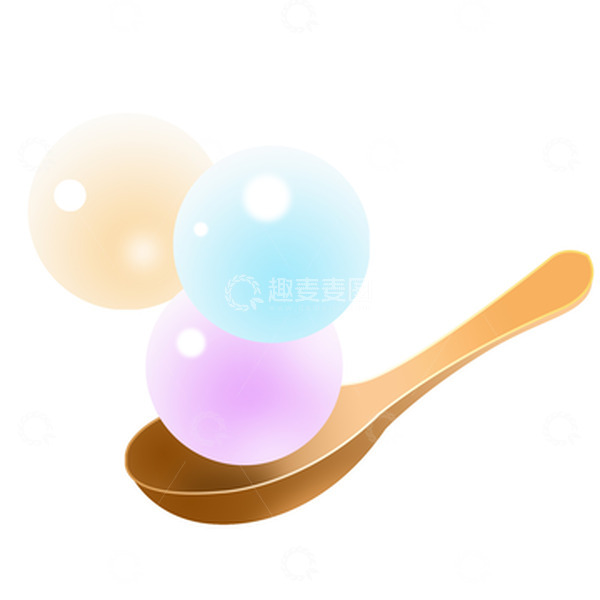 源文件下载【趣麦麦图】插画元宵节汤圆元素