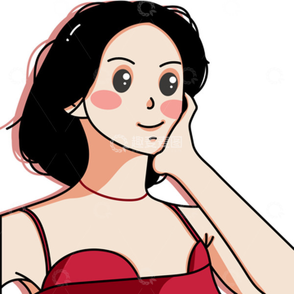 源文件下载【趣麦麦图】短发女生头像卡通女生插画