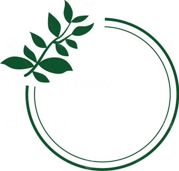 源文件下载【趣麦麦图】-绿色小清新花草文本框