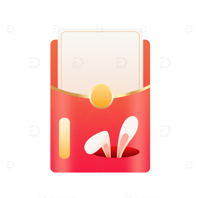 卡通装饰红包元素