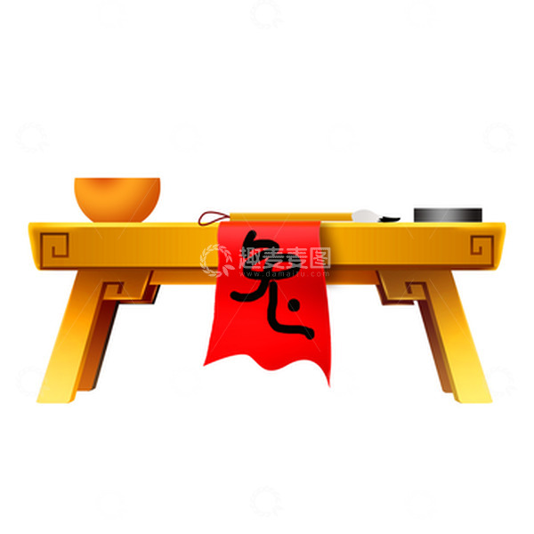 源文件下载【趣麦麦图】卡通茶几桌子元素