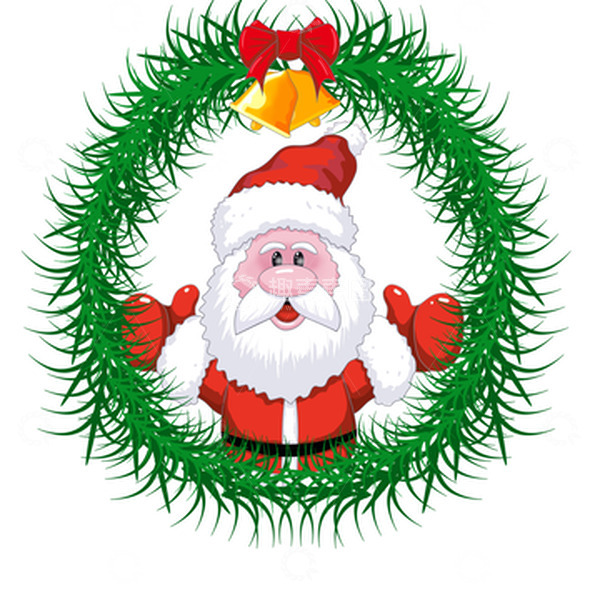 源文件下载【趣麦麦图】小清新圣诞老人手绘图