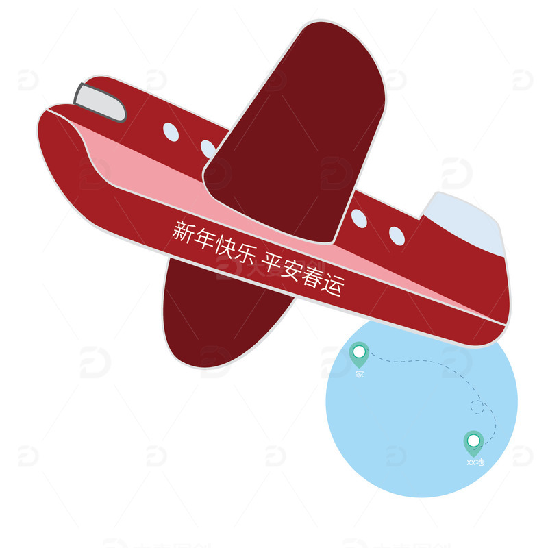 回家过年的专机