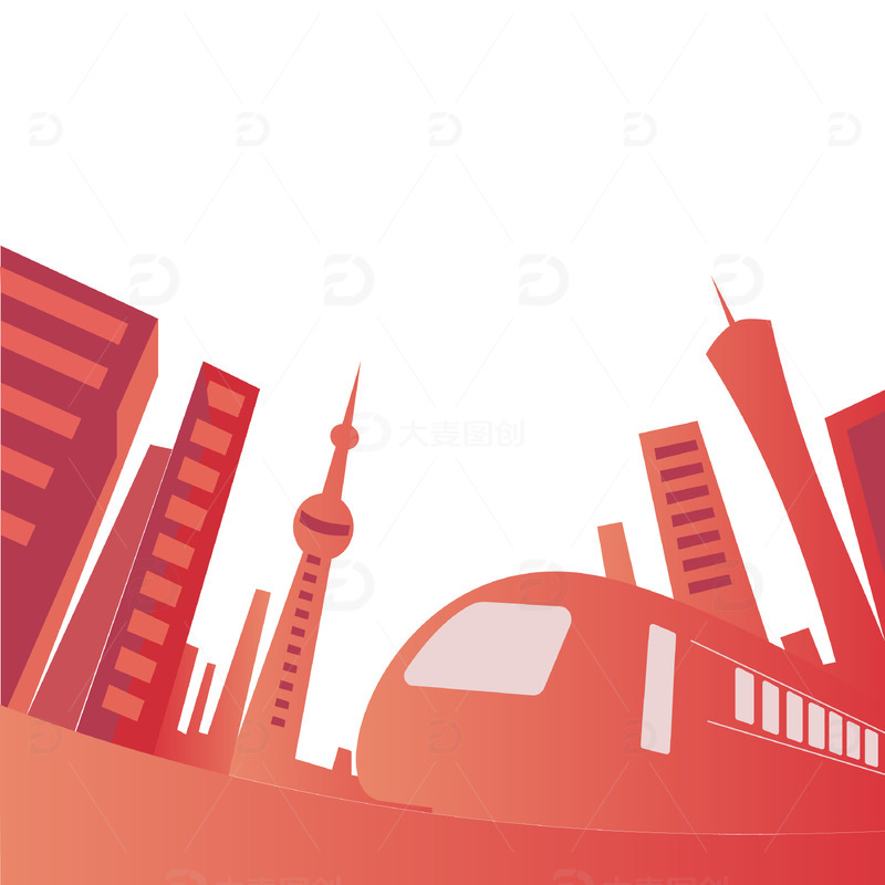 回家过年春运高铁渐变矢量素材